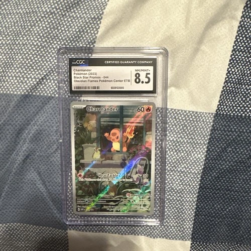 CGC 8.5 Charmander 151 S&V Black Star Promo #SVP044 STAMPED Pokemon Center Stamp