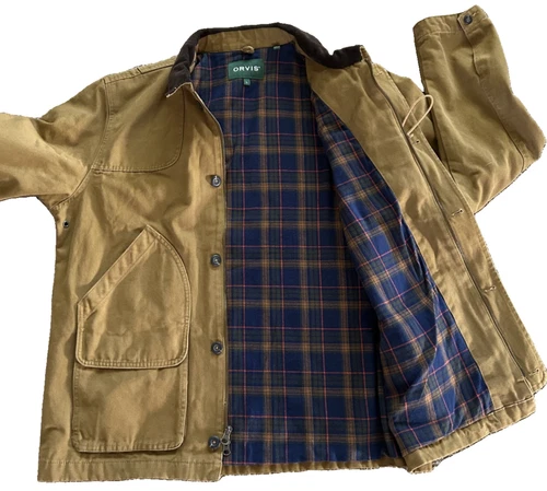 Orvis Men's Brown 1856 Field Coat Barn Chore Ranch Workwear Jacket Size Large  image 2
