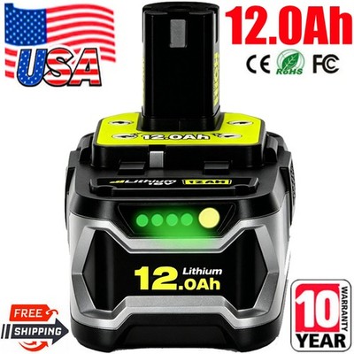 For RYOBI P108 18V One Plus High Capacity Battery 18 Volt Lithium-Ion New 12.0AH
