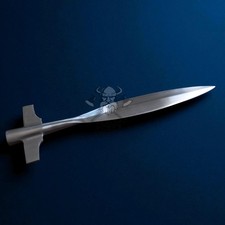 Hand Forged Medieval Viking Spearhead High Carbon Steel Polished Art Object