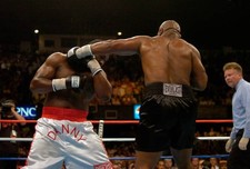 Danny Williams white trunks and Mike Tyson black trunks fights eac 2004 Photo 38