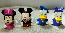 2.25" Disney Mickey  Minnie Mouse  Donald  Daisy Duck Finger Puppets Play Set