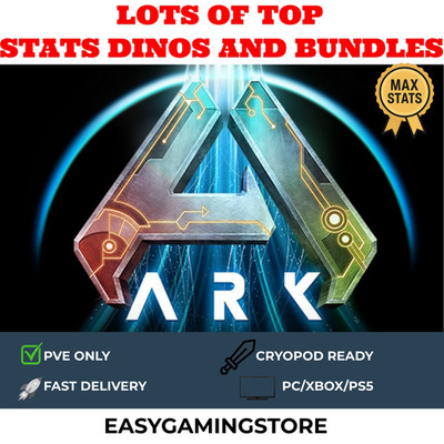  ARK Survival Ascended | PvE PC/XBOX/PS5 | Top Stats Dinos READ DESCRIPTION
