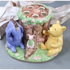 Vintage Disney Winnie the Pooh Ceramic Toothbrush Holder Figural Bathroom