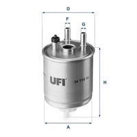 UFI Kraftstofffilter 24.114.00 Filtereinsatz FüR KW0 KT0 Kangoo DT0 Renault BT0