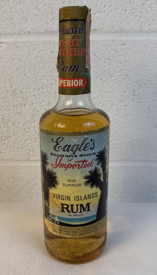 Eagle's Exclusive Stock Imported Ron Superior Virgin Islands Rum Collectable