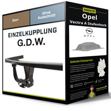 Starre Anhängerkupplung für OPEL Vectra A 04.1988-11.1995 Typ 86/87 J89 G.D.W.