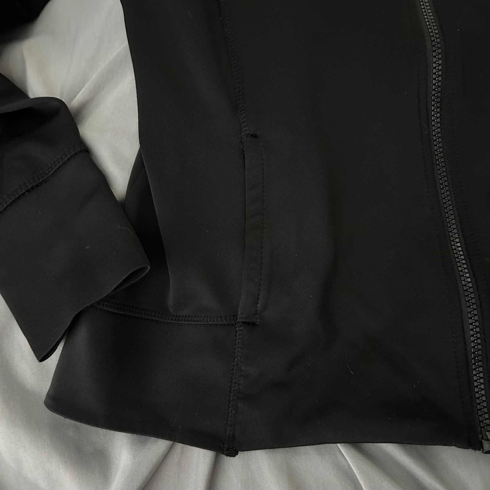 Layer 8 Black Athletic Full Zip Jacket Womens lar… - image 2