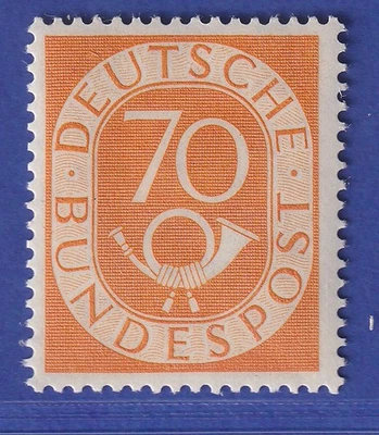 Bundesrepublik Posthornsatz 70Pfg-Wert Mi.-Nr. 136 ** tiefst gepr. Schlegel - Bild 1 von 2