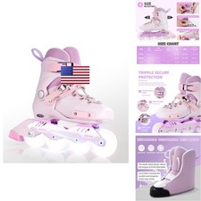 SWAY Adjustable Inline Skates Kids, Teens And Adults, All Wheels Light Up High