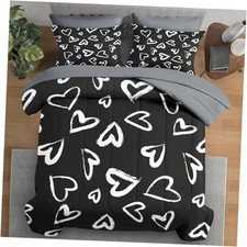 Comforter Set Size, Love Cute 7 Pcs Bedding for Kids and Full Cute Heart