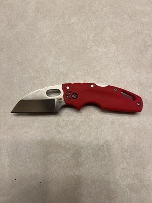 Cold Steel Tuff Lite Pocketknife Plastic Handle AUS-8A Plain Edge Red Lockback