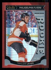 2015-16 O-Pee-Chee Platinum Marquee Rookies Red Prism #M8 Taylor Leier /149