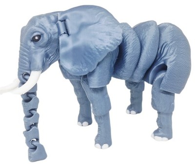 Fleximech Elephant Large Articulated 3D Printed 8.5'' Behemoth Desk Decor Figure