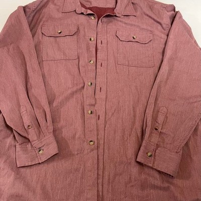 Wrangler Men's Burgundy Button Up Shirt!