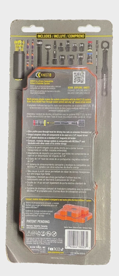 Klein Tools 65300KNECT 21-Piece SAE KNECT Starter Kit MODbox - Image 3 of 3