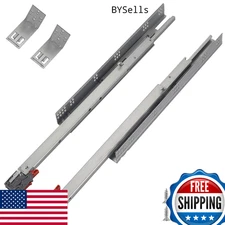 OCG 15" Undermount Drawer Slides 6 Pairs Full Ext Soft Close Concealed