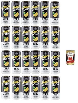 Lemonsoda Zero, 24x330ml, zuckerfreies Zitronengetränk+Polpa