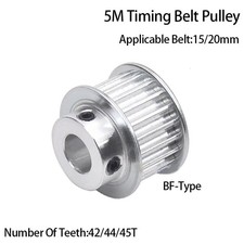 5M Timing Belt Pulley BF-Type Applicable Belt 15/20mm 42/44/45T Bore 8mm 25mm