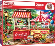 MasterPieces 2000 Piece Jigsaw Puzzle Coca-Cola Stand 39x27 Adults Families