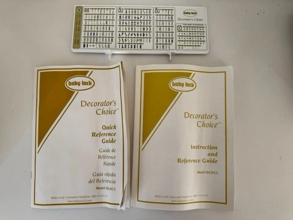 Baby Lock Decorator’s Choice BLDC2 Sewing Machine w/Case, Orig Box & Ext Table - Image 2 of 4