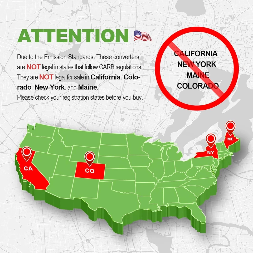 催化转换器 Direct-Fit 兼容雪佛兰 Silverado 1500,GMC Sier... — 第 2/4 张图片