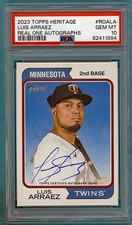 2023 Topps Heritage Luis Arraez Real One Autographs #ROALA PSA 10!