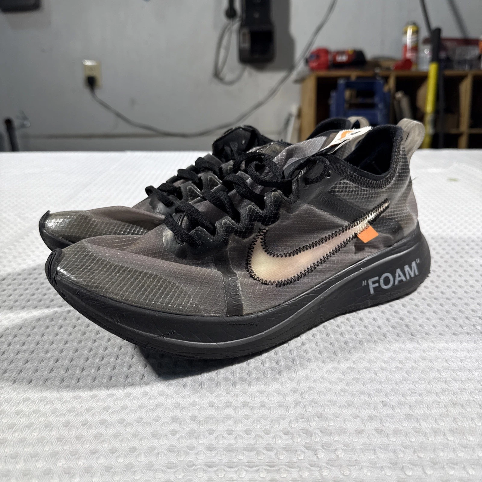 Scarpe Nike Off White Zoom "Foam" nere da uomo US 10