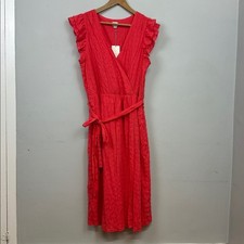 NWT A New Day Target Women's Ruffle Sleeveless Faux Wrap Dress Mango Sz XL