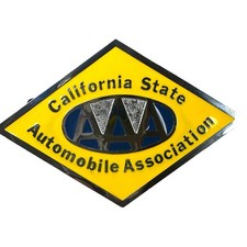 Old Vintage Aaa California State Automobile Association Car Truck Emblem Badge