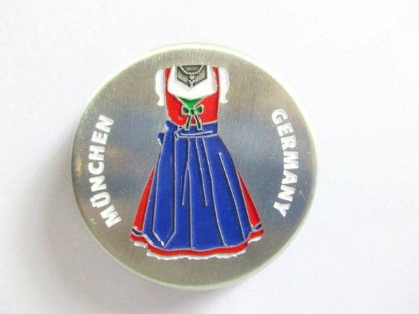 MüNchen FlaschenöFfner Mit Magnet Metall Souvenir Kronkorken Optik Dirndl-image