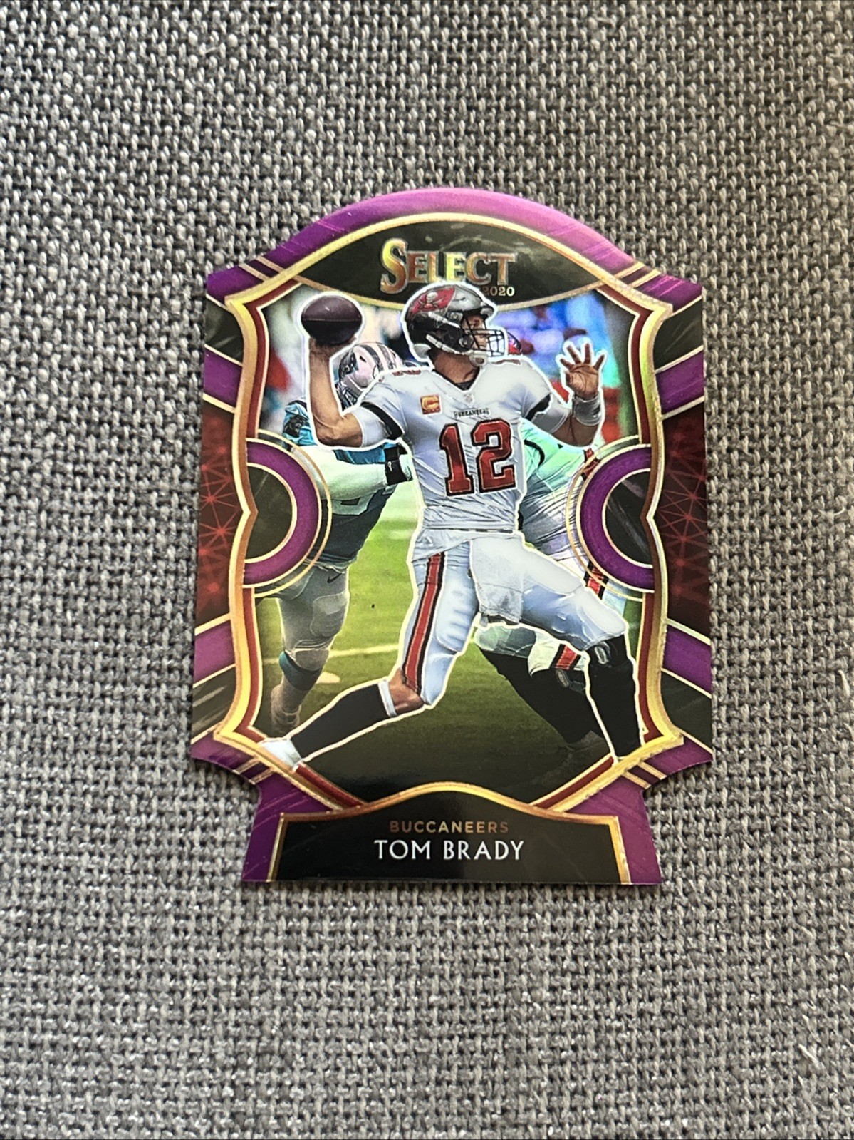 2020 SELECT TOM BRADY PURPLE DIE-CUT PRIZM CONCOURSE LEVEL MEGA BOX EXCLUSIVE SP
