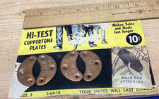 Vtg Hi-Test Coppertone Plates for Shoe Heels and Soles 5-64-18 Size 3 Unused