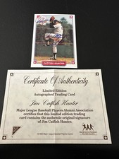 JIM "CATFISH" HUNTER 1993 NABISCO All Star Autograph SIGNED REDEMPTION AUTO COA