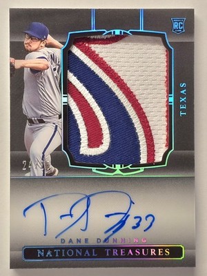 2021 Panini National Treasures #205 Dane Dunning RPA #/25