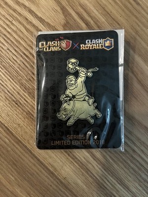  Limited Edition 2018 Clash Of Clans/Clash Royale Series 1 Gold Hog Rider Pin 