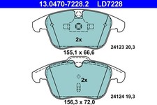 Bremsbelagsatz Scheibenbremse ATE Ceramic 13.0470-7228.2 für FORD MONDEO BA7 MAX