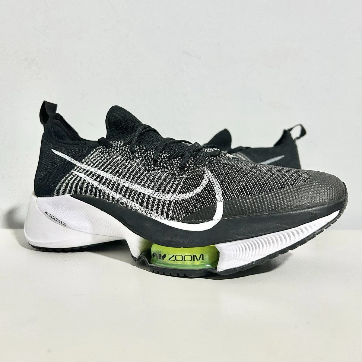 Nike Air Zoom Tempo NEXT% Flyknit Black White for Sale