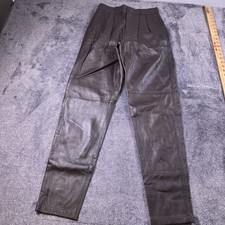 Ralph Lauren Purple Label Rogers Lambskin Pants Womens 2 Brown Leather 2,990