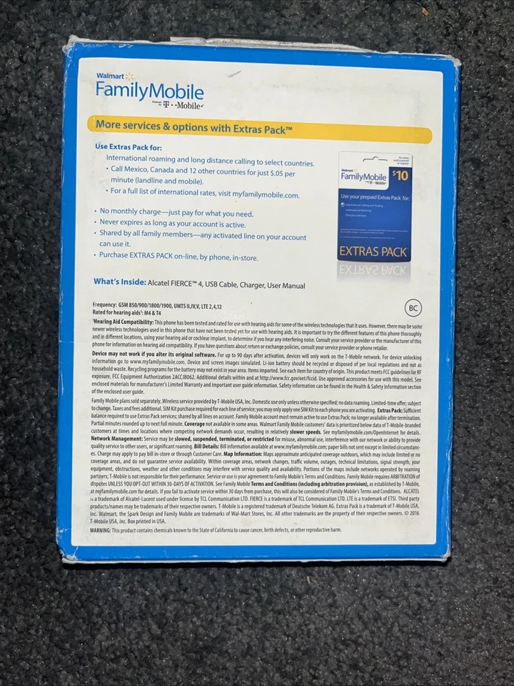 Alcatel Fierce 4 4G LTE 5.5" 16GB SmartPhone PREPAID for 'Walmart Family Mobile' - Image 4 of 4