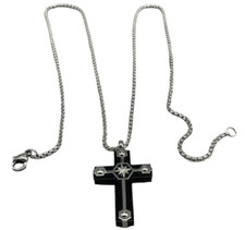 Collana Da Uomo - Black Crossed - : - Online Da BIJOU BRIGITTE - Foto 6