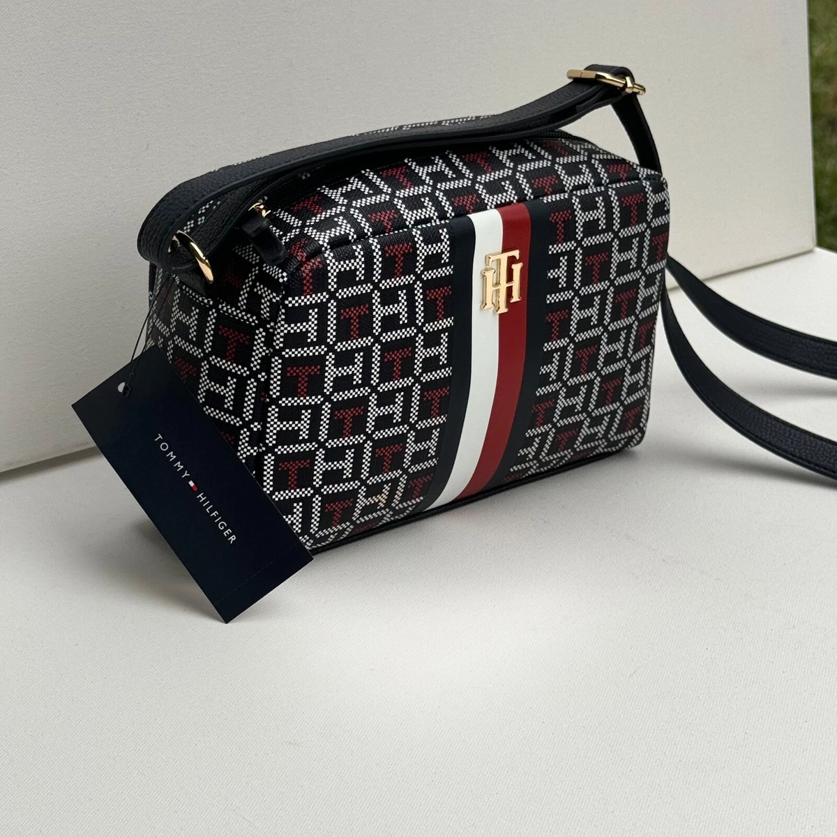 Tommy Hilfiger Crossbody Camera Logo Blue Red women