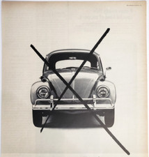 Volkswagen Bug VW Vintage 1968 Car Ad Magazine Print Automobile