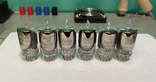 Lot of 6 vintage numitron tube IEE APOLLO DA-2000 for nixie clock, set#2