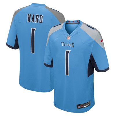 Men Cameron Ward #1 Stitched Jersey Light Blue, White, Navy