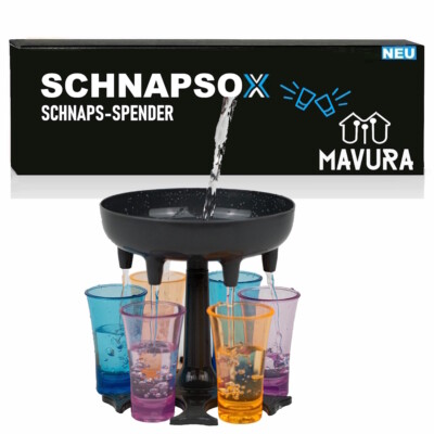 SCHNAPSOX 6 Schnapsglas Spender Halter Cocktail Shots Spender für Trinkspiele