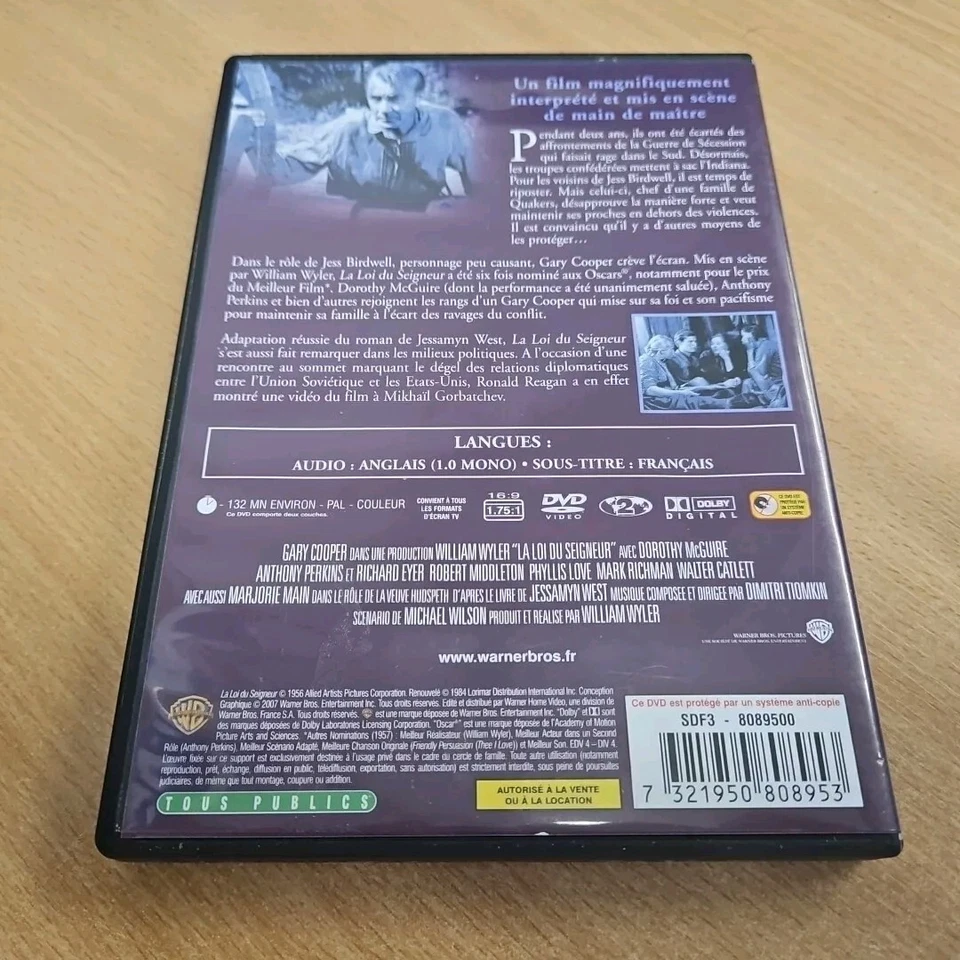 La loi du seigneur (The Law of The Lord) DVD (English Audio, French Subtitles) - Image 3 of 3