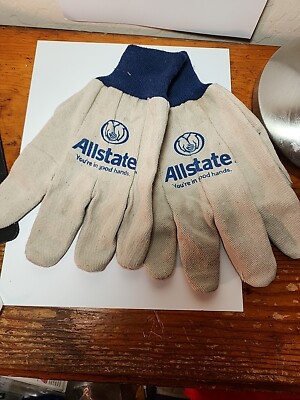 Allstate Insurance Advertising Cloth Work Gloves JB8A | eBay