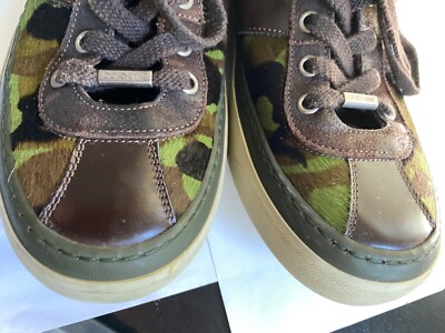 Jimmy Choo hi top sneakers rubber shoes printed green mix leather boots camoufla Jimmy Choo hi top sneakers rubber shoes print green calf  main image 3