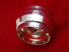 Antique Silver Wide  Napkin Ring w/ Geometric Design (2646)